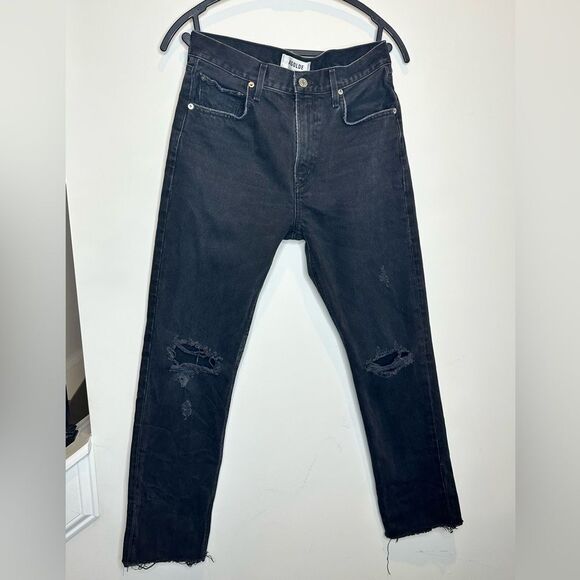 AGOLDE. Cherie High Rise Straight in Distortion - Picture 3 of 9